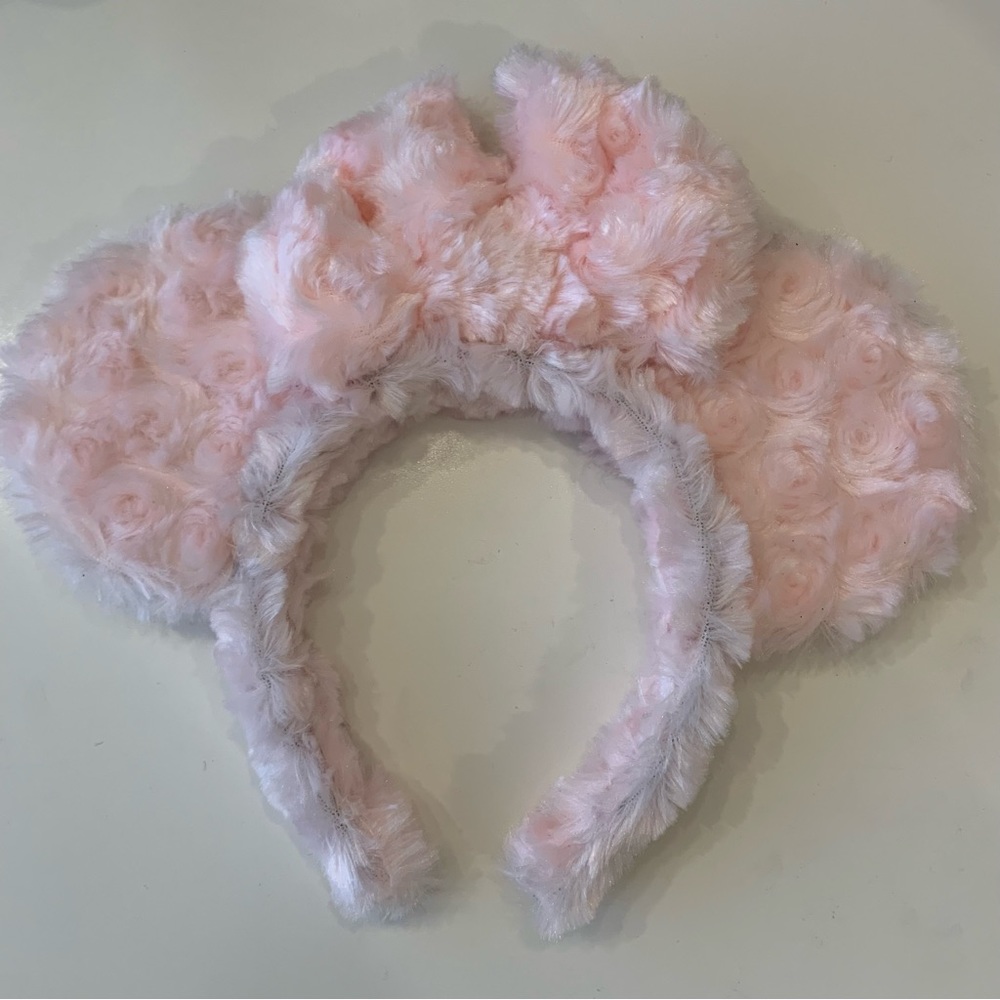 Minnie Mouse Ears Fuzzy Pink Disney